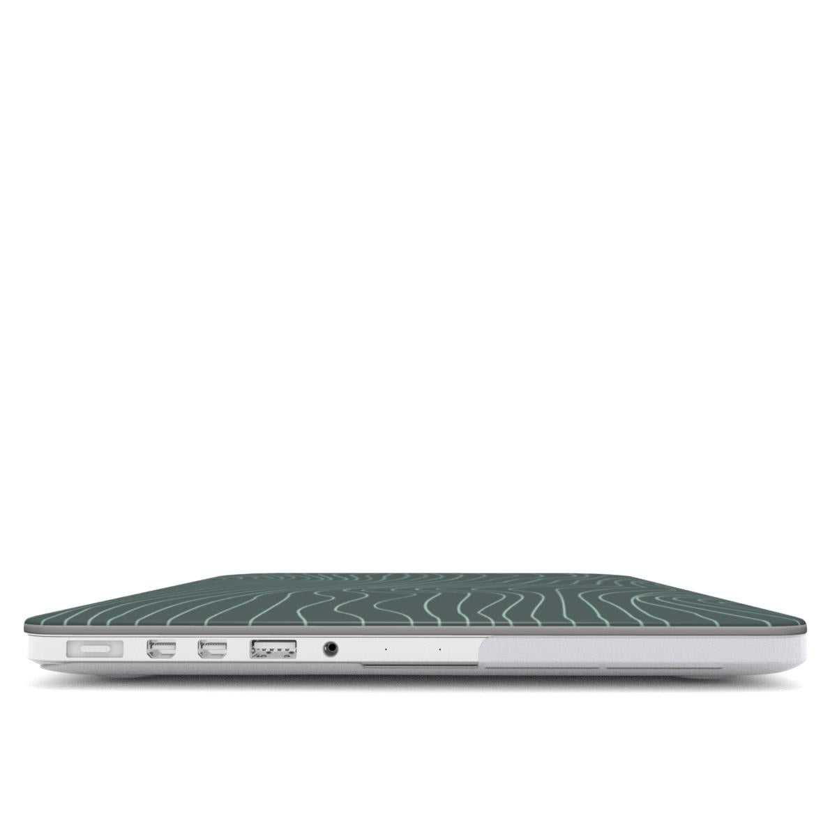 Green Contours MacBook Case