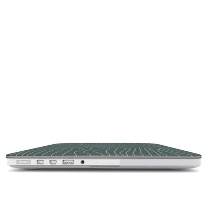 Green Contours MacBook Case