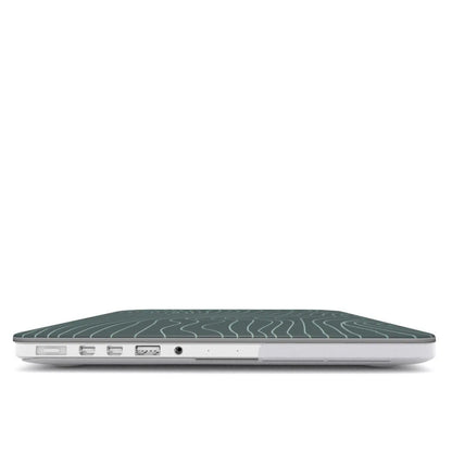 Green Contours MacBook Case