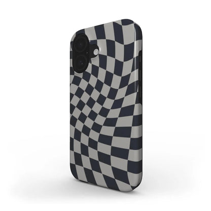 Shades of Grey Checkered Tough Phone Case