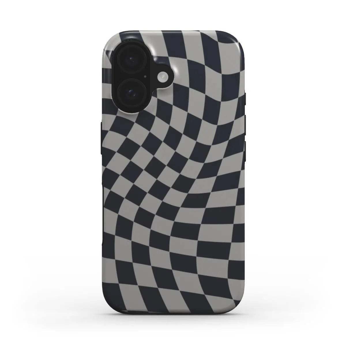 Shades of Grey Checkered Tough Phone Case