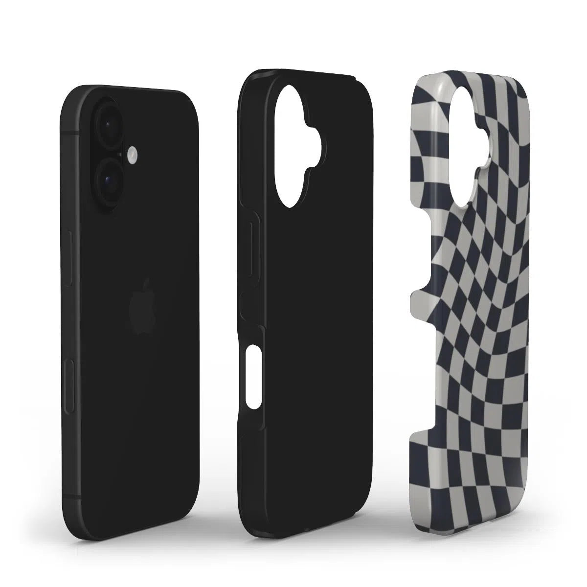 Shades of Grey Checkered Tough Phone Case