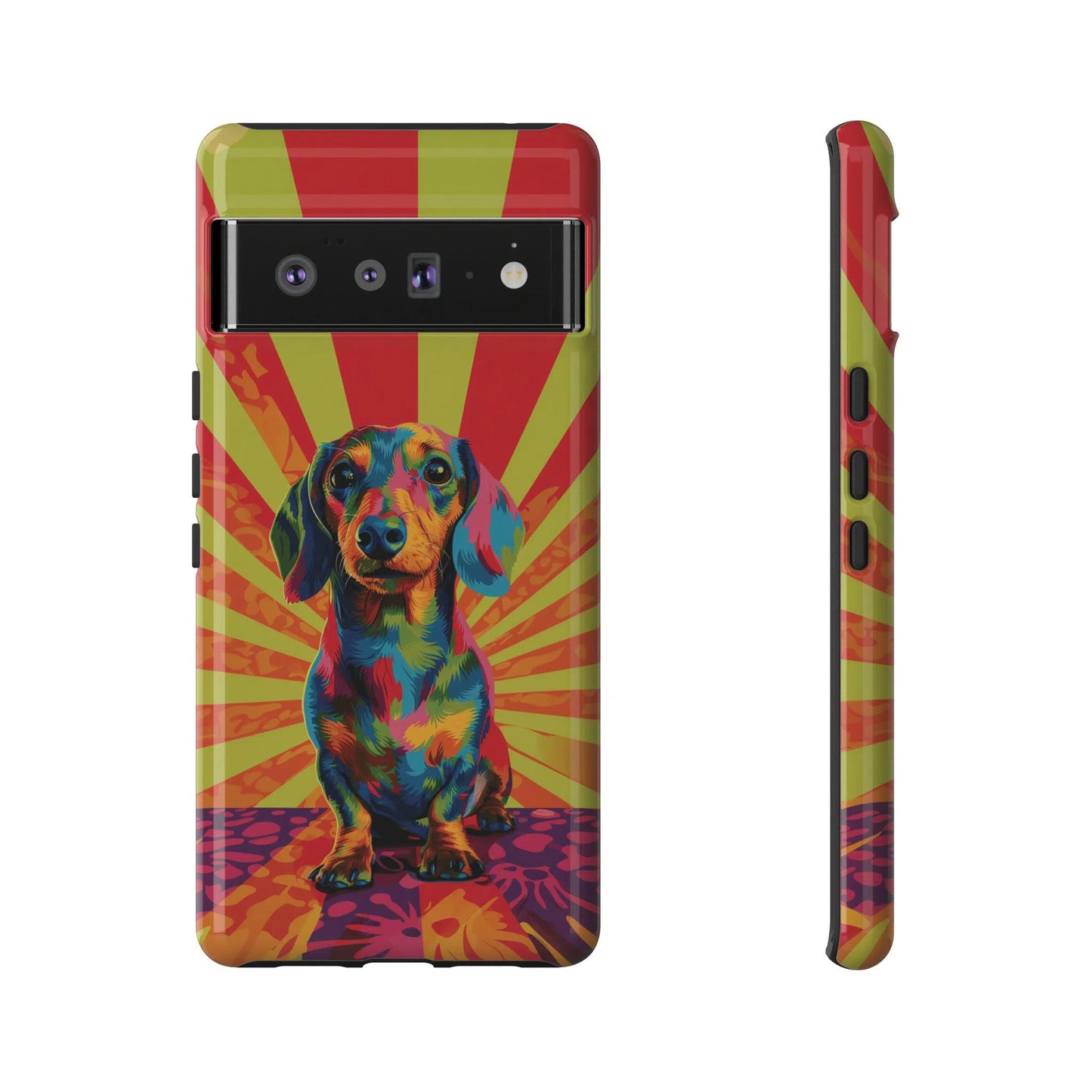 Psychedelic Pup: Vibrant Dachshund | Tough Case