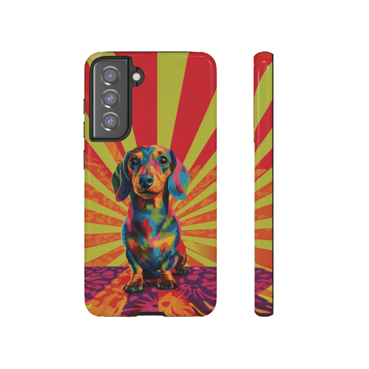 Psychedelic Pup: Vibrant Dachshund | Tough Case