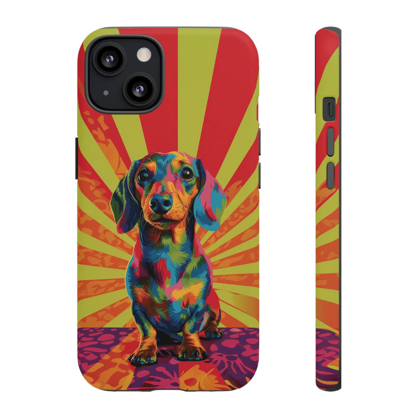 Psychedelic Pup: Vibrant Dachshund | Tough Case