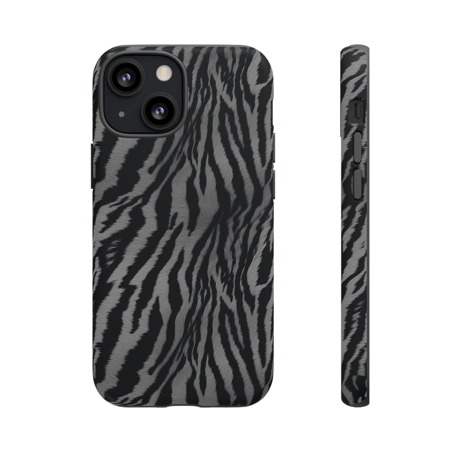 Monochrome Majesty: Tiger Print | Tough Case