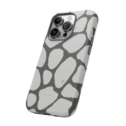 Safari Chic: Stone Giraffe Print | Tough Case