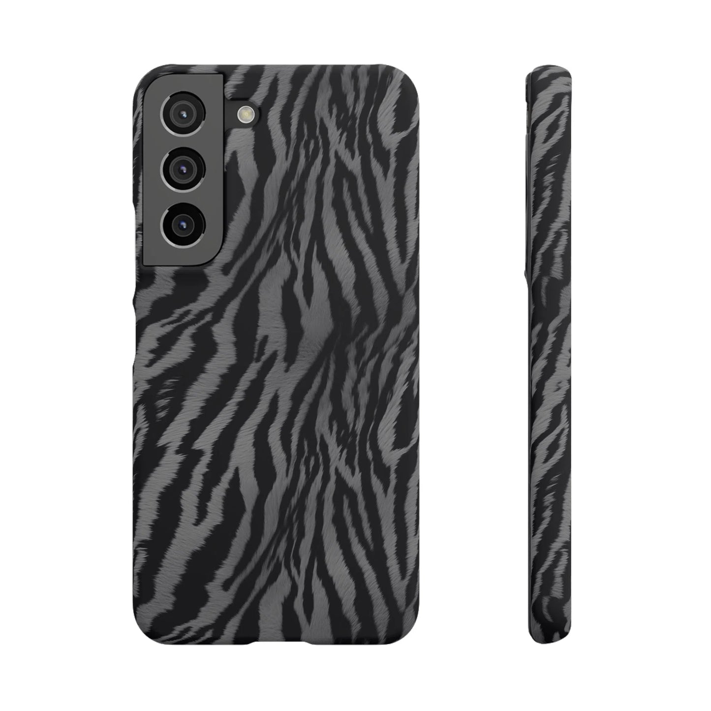 Monochrome Majesty: Tiger Print | Snap Case