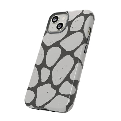 Safari Chic: Stone Giraffe Print | Tough Case