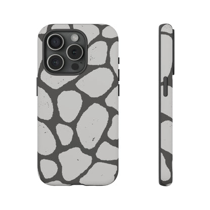 Safari Chic: Stone Giraffe Print | Tough Case