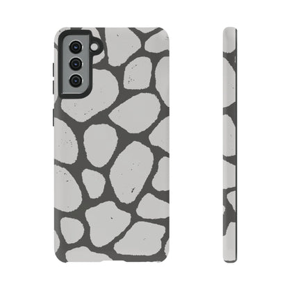 Safari Chic: Stone Giraffe Print | Tough Case