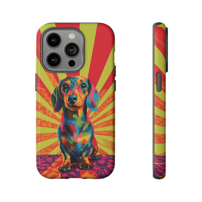 Psychedelic Pup: Vibrant Dachshund | Tough Case