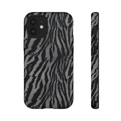 Monochrome Majesty: Tiger Print | Tough Case