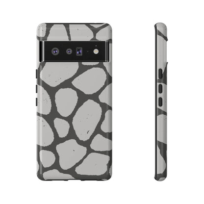 Safari Chic: Stone Giraffe Print | Tough Case