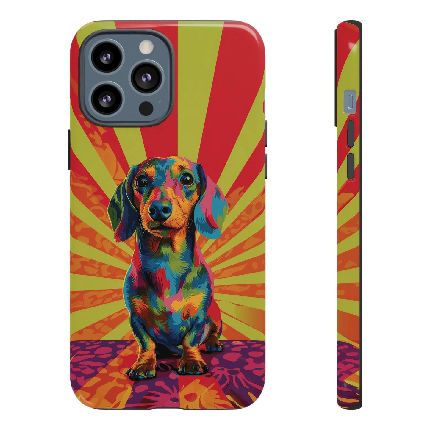 Psychedelic Pup: Vibrant Dachshund | Tough Case