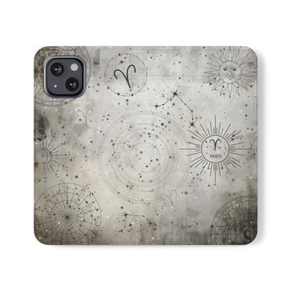 Aries Zodiac Phone Case with Card Holder