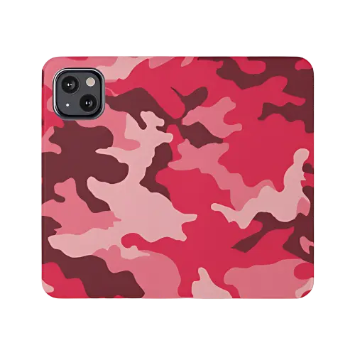 Cherry Camouflage Wallet Phone Case