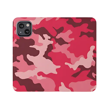 Cherry Camouflage Wallet Phone Case