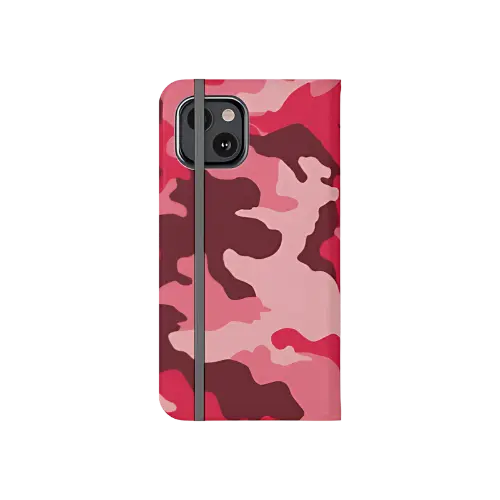 Cherry Camouflage Wallet Phone Case