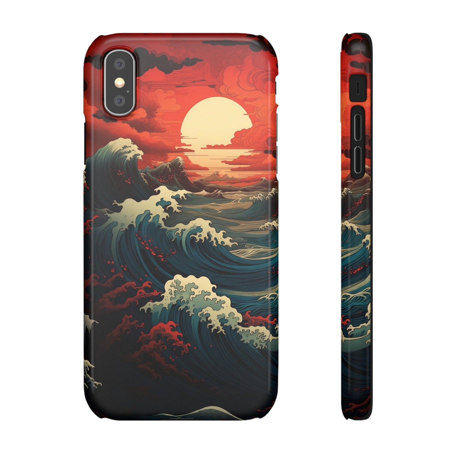 Crimson Wave | Snap Case