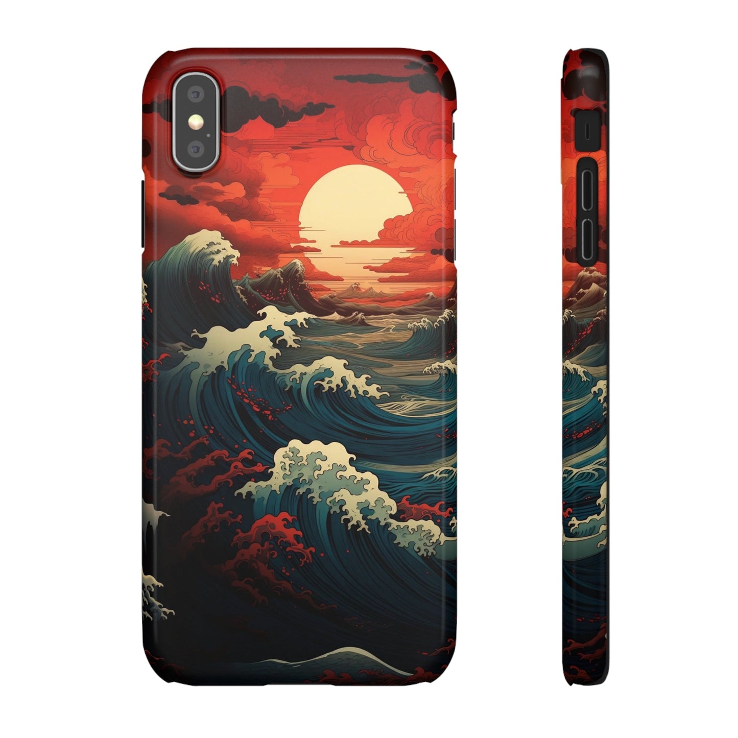 Crimson Wave | Snap Case