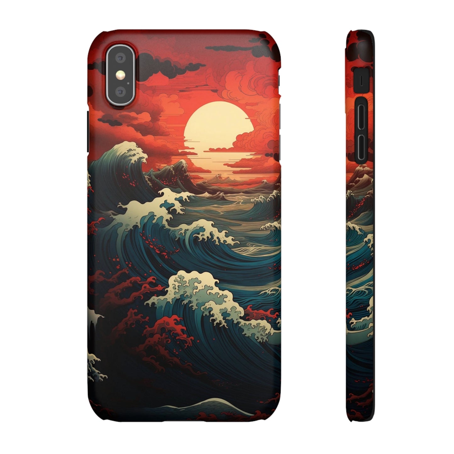 Crimson Wave | Snap Case