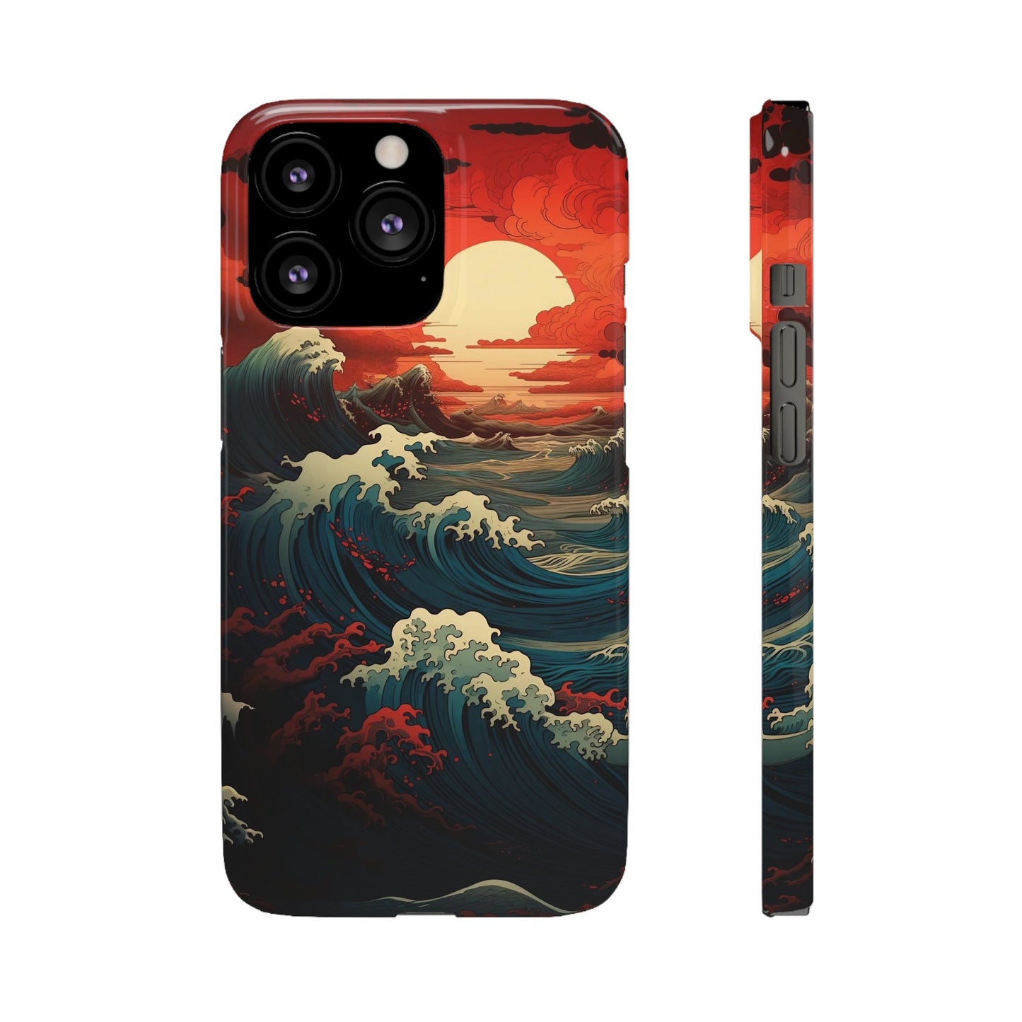 Crimson Wave | Snap Case