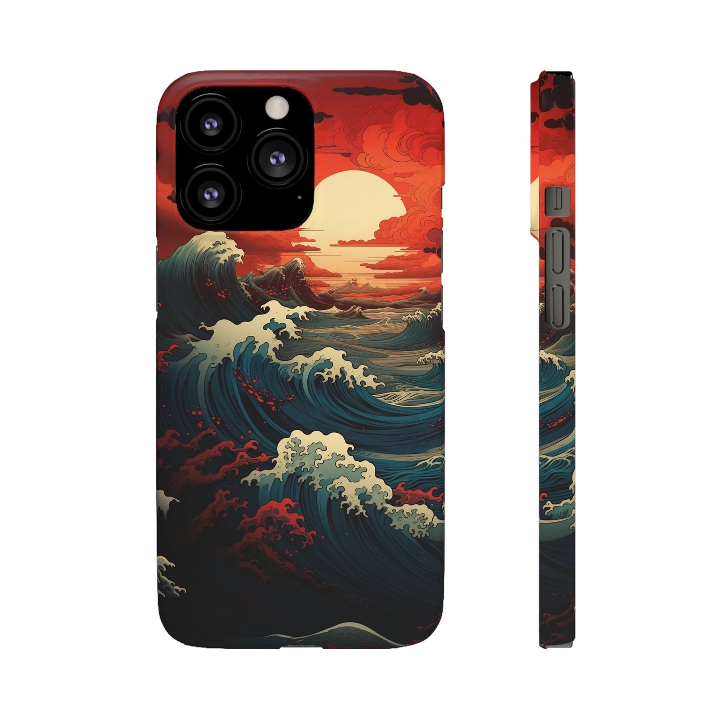 Crimson Wave | Snap Case