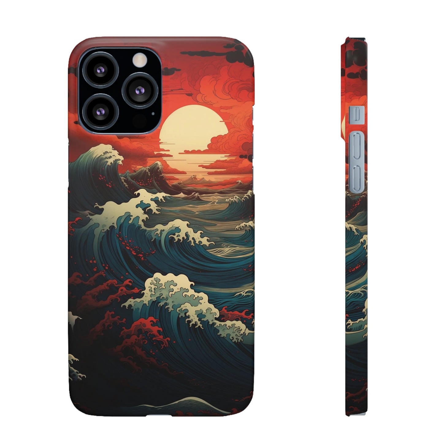 Crimson Wave | Snap Case