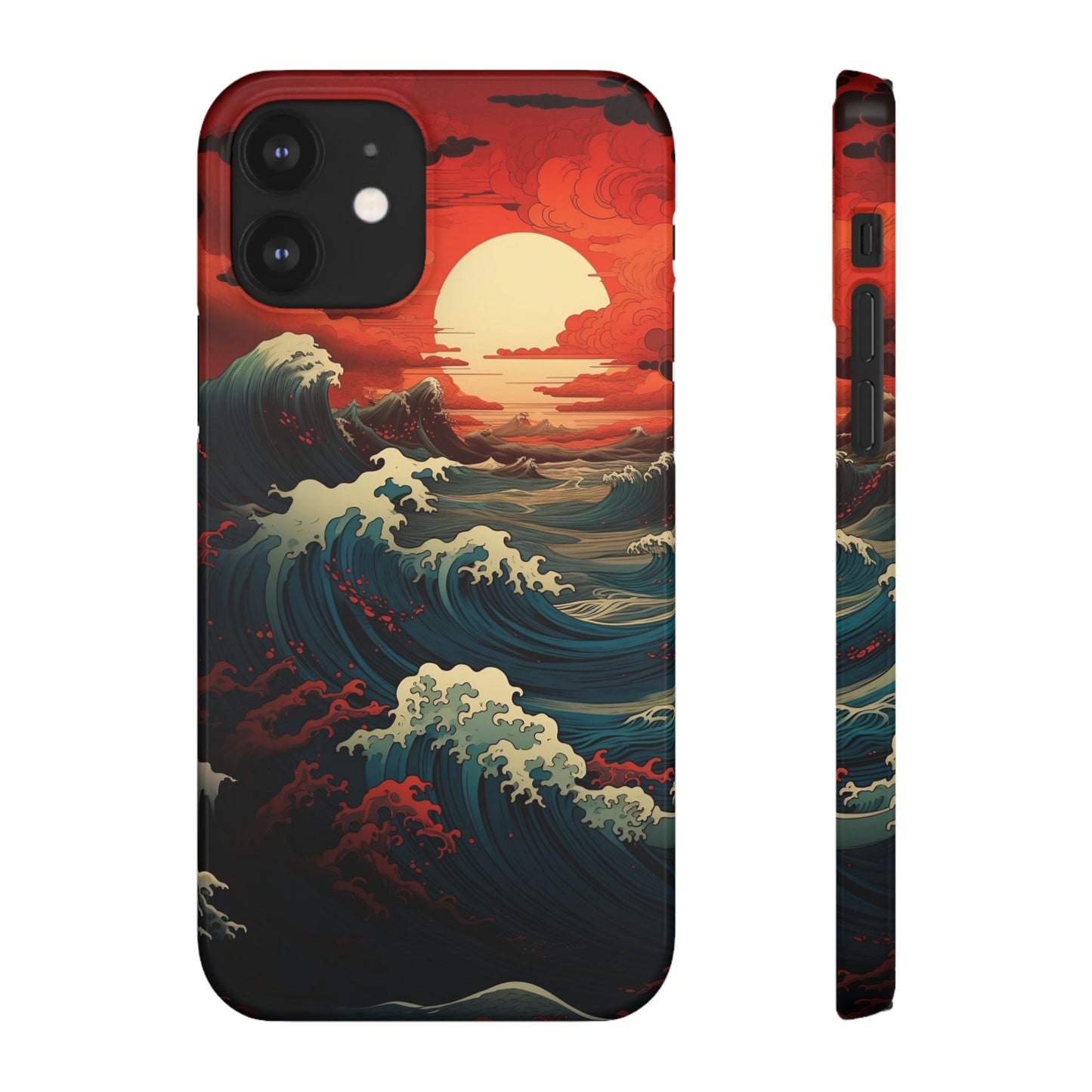 Crimson Wave | Snap Case