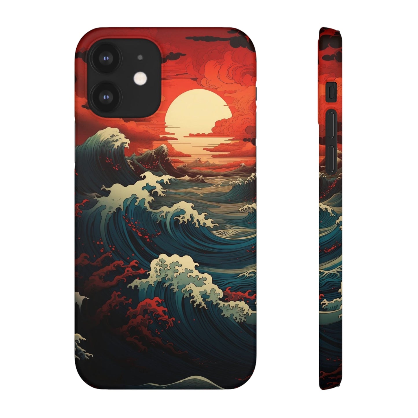 Crimson Wave | Snap Case