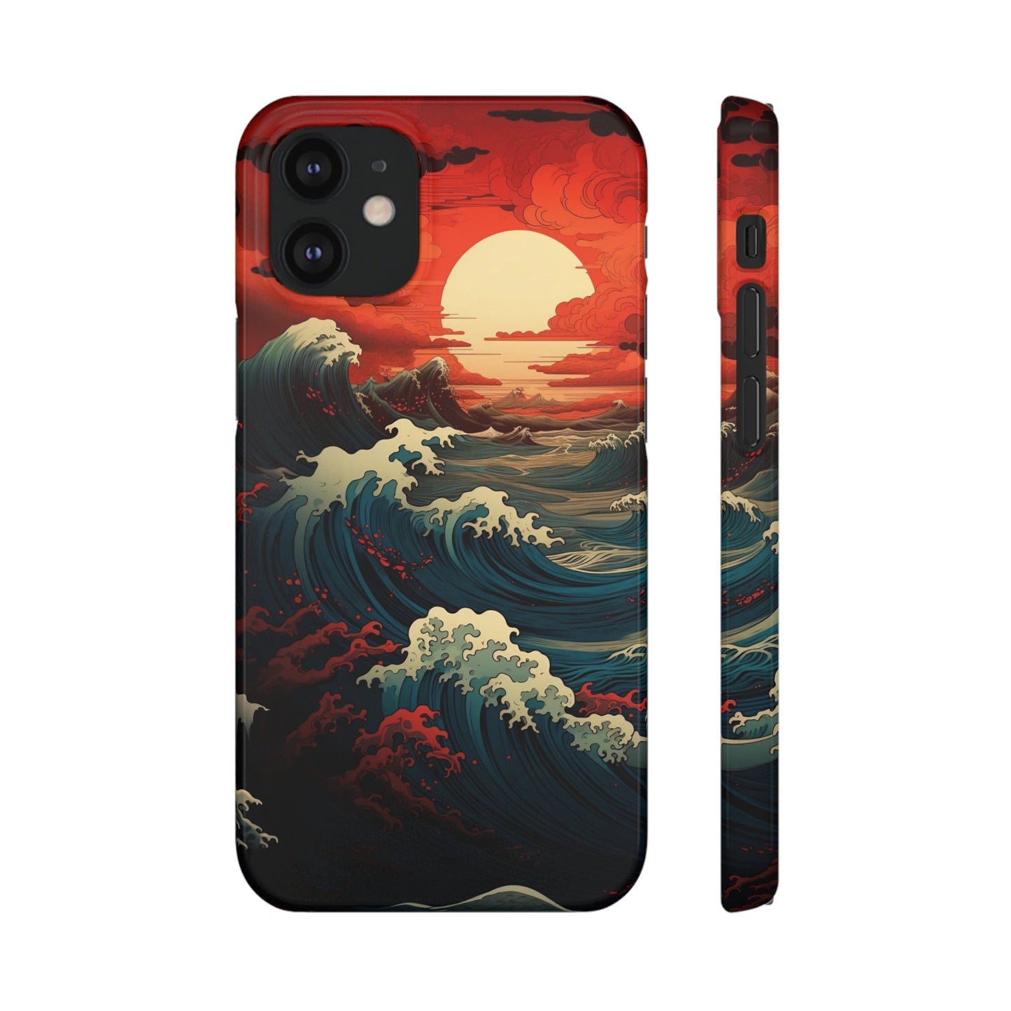 Crimson Wave | Snap Case