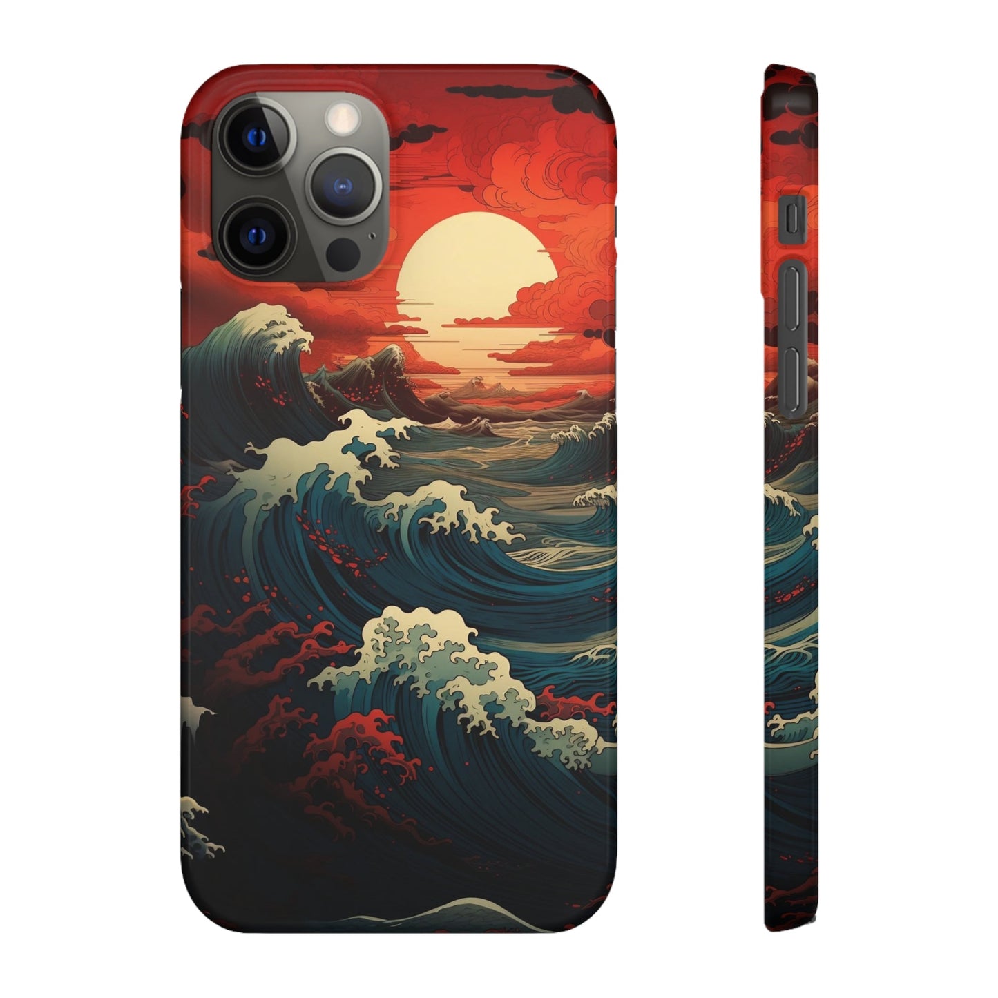 Crimson Wave | Snap Case