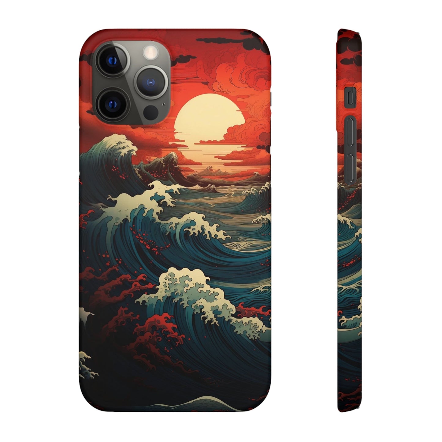 Crimson Wave | Snap Case