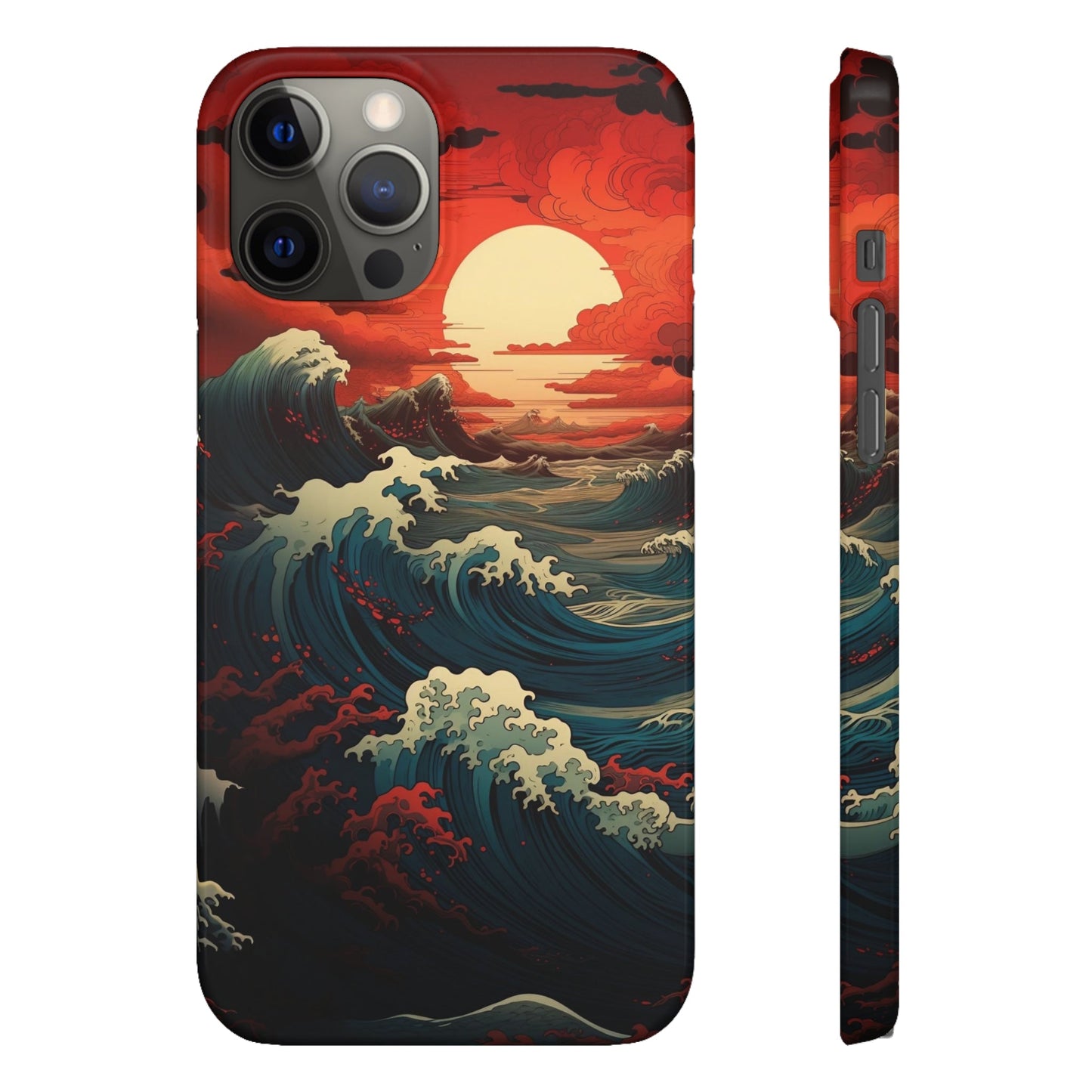 Crimson Wave | Snap Case