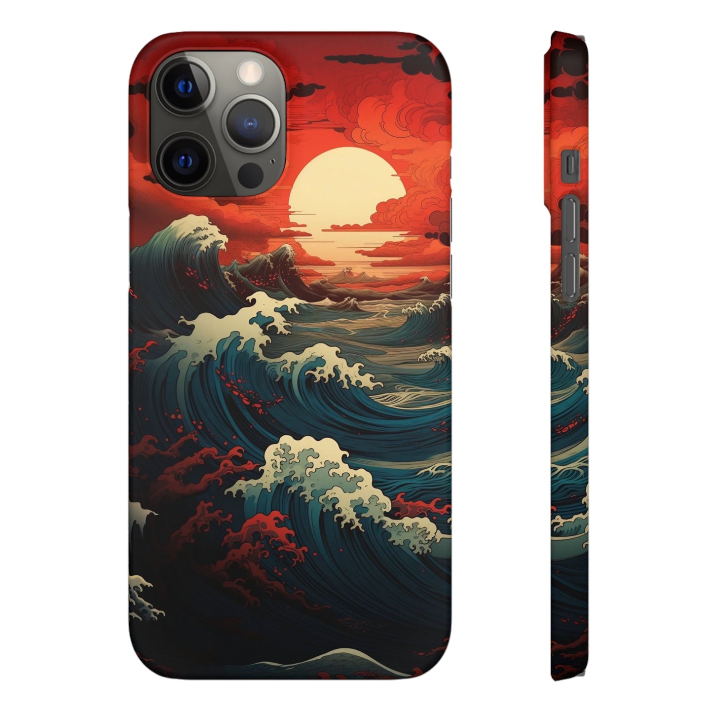 Crimson Wave | Snap Case