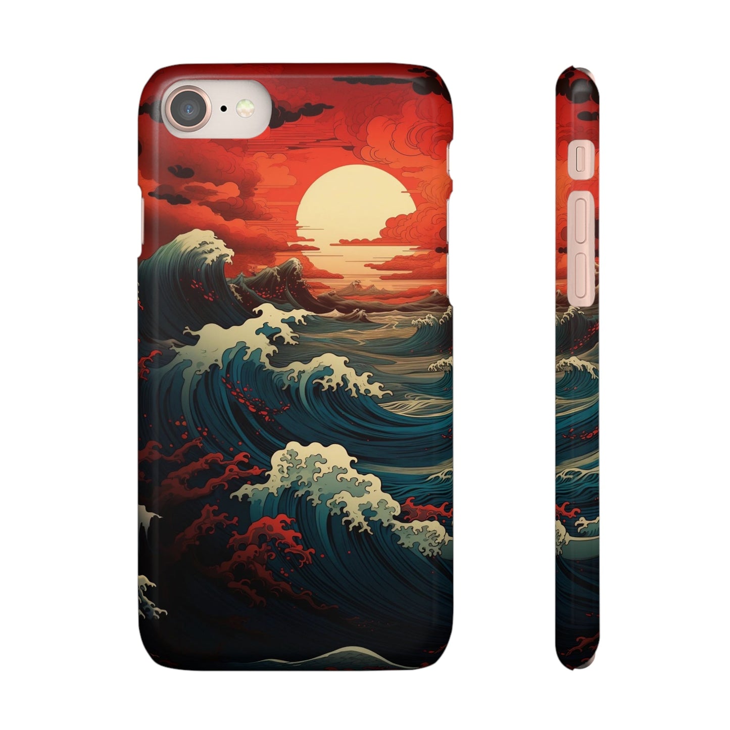 Crimson Wave | Snap Case