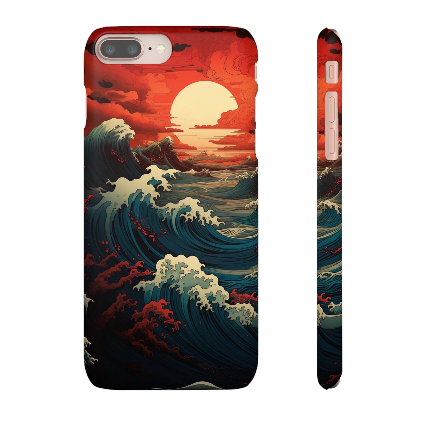 Crimson Wave | Snap Case