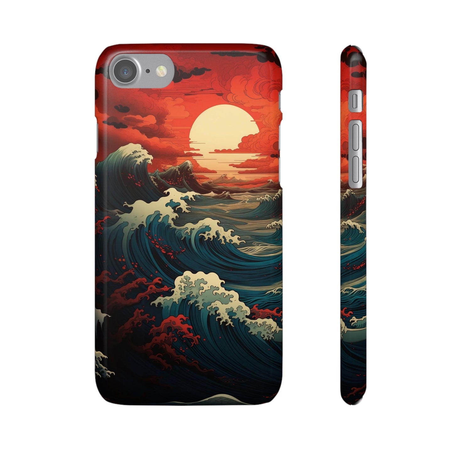 Crimson Wave | Snap Case