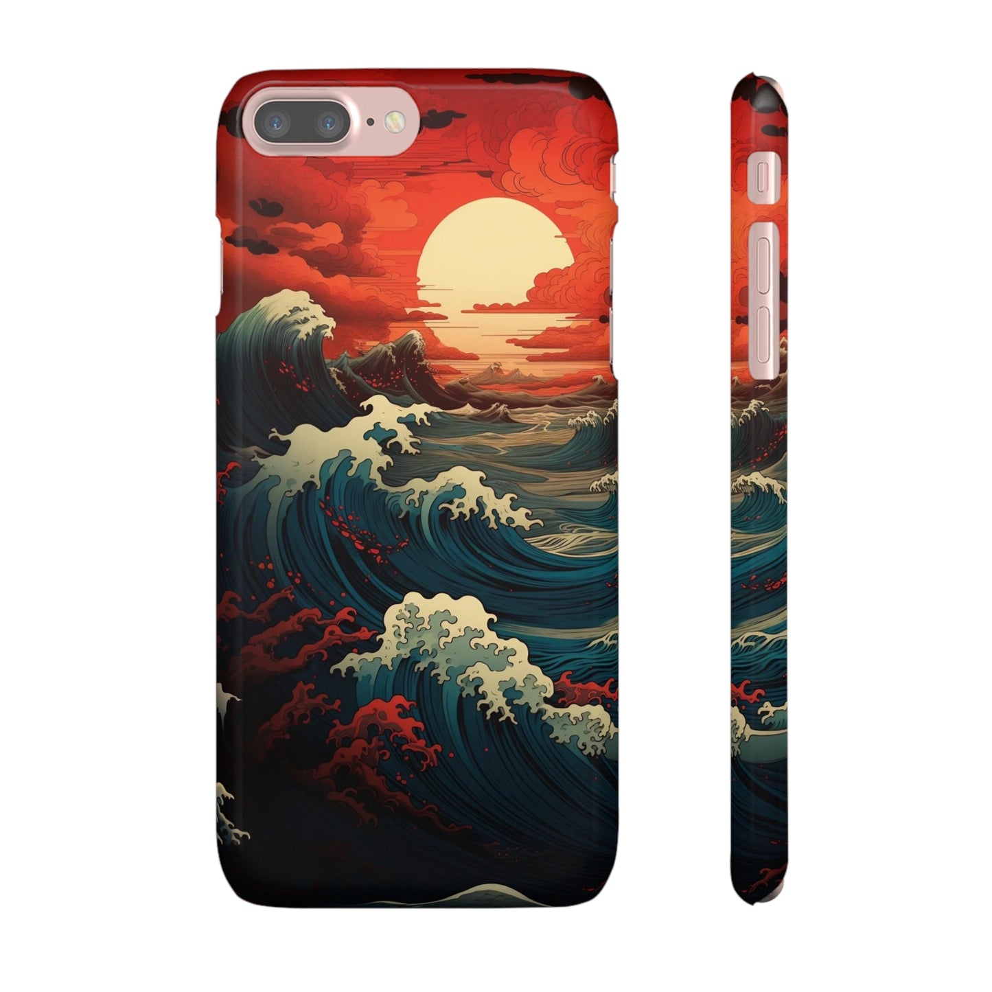 Crimson Wave | Snap Case