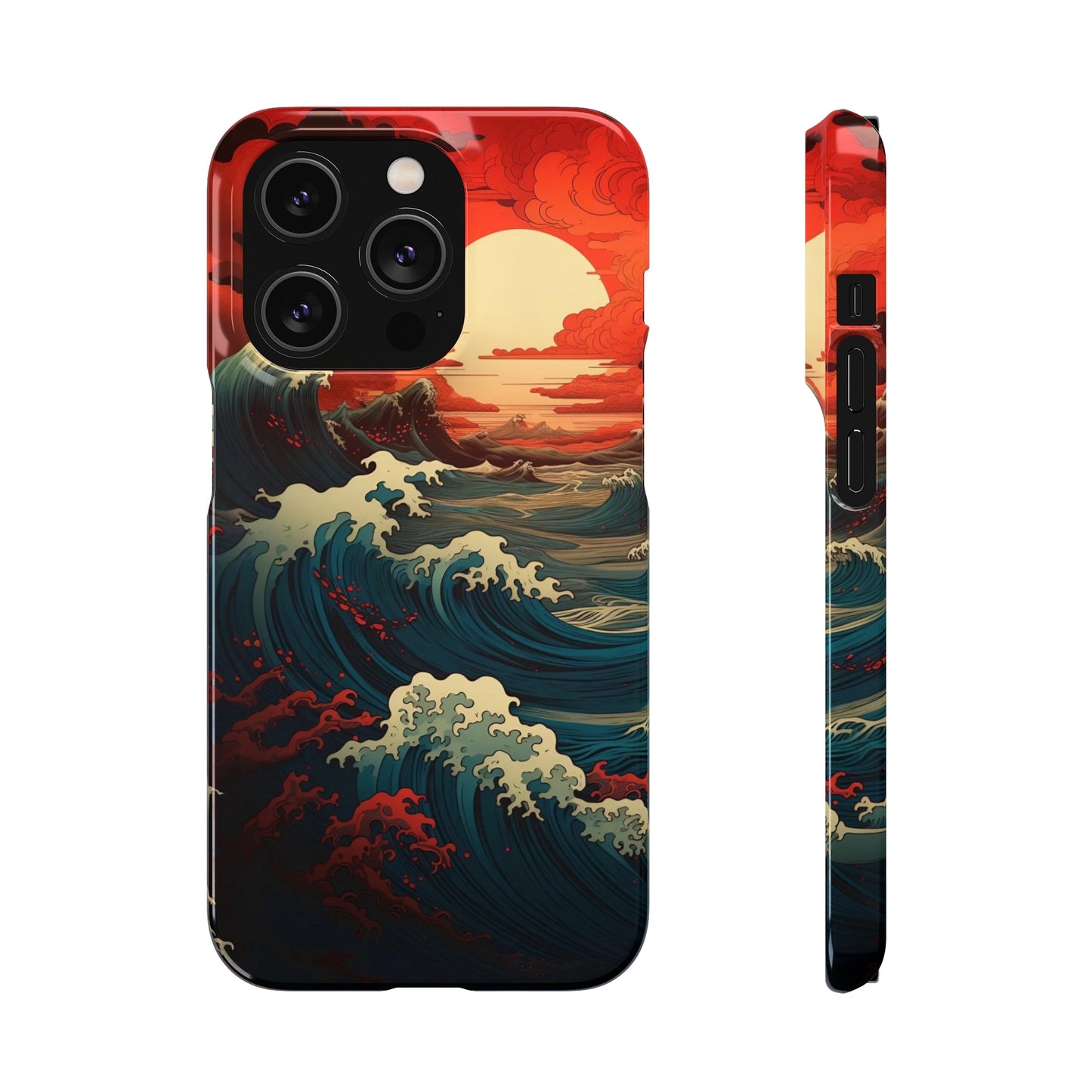 Crimson Wave | Snap Case