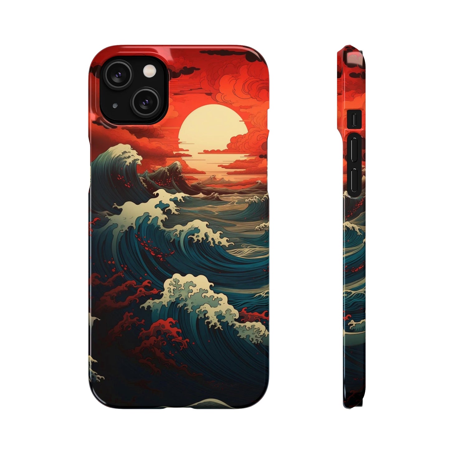 Crimson Wave | Snap Case