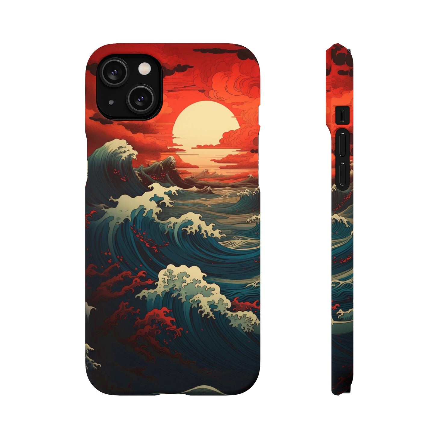 Crimson Wave | Snap Case