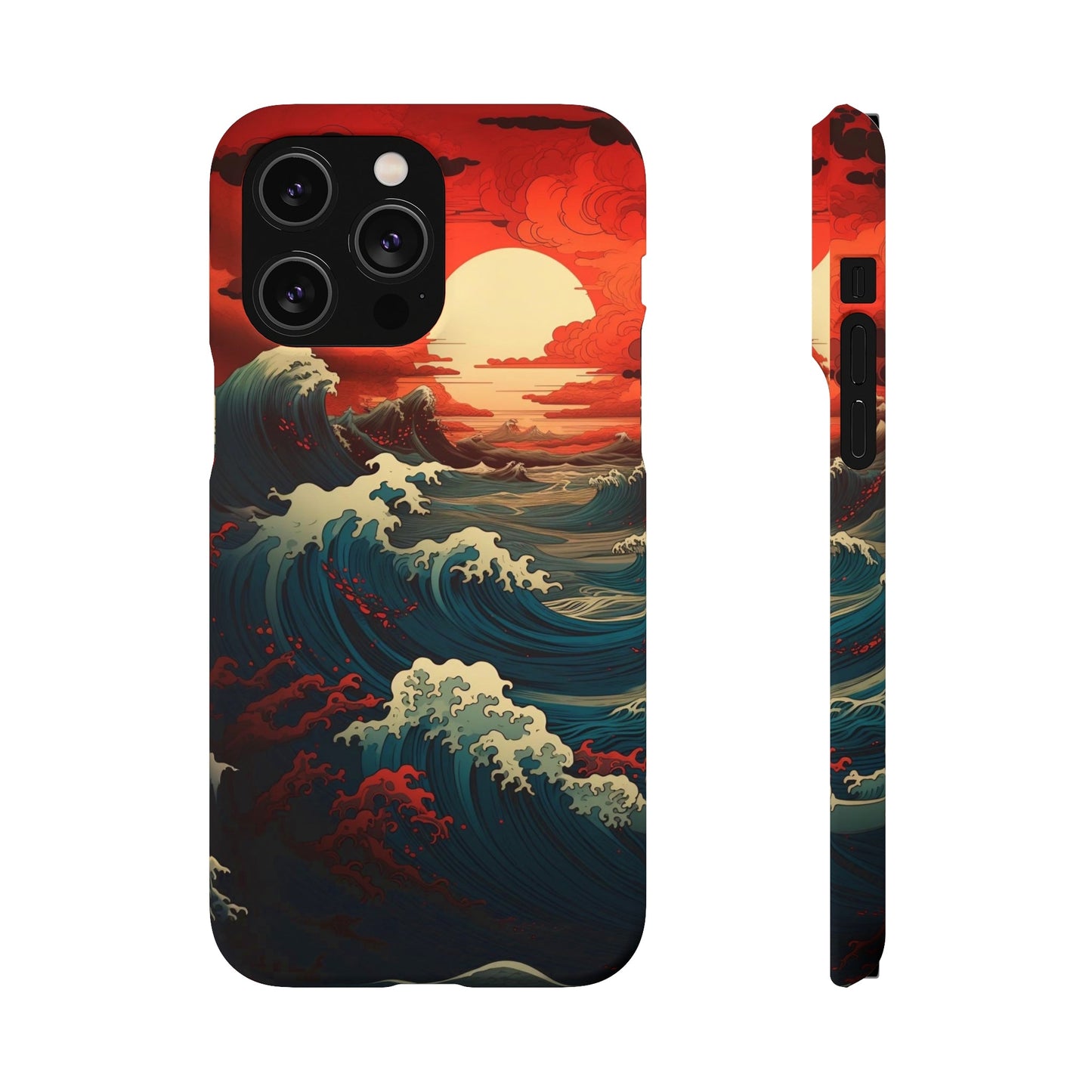 Crimson Wave | Snap Case