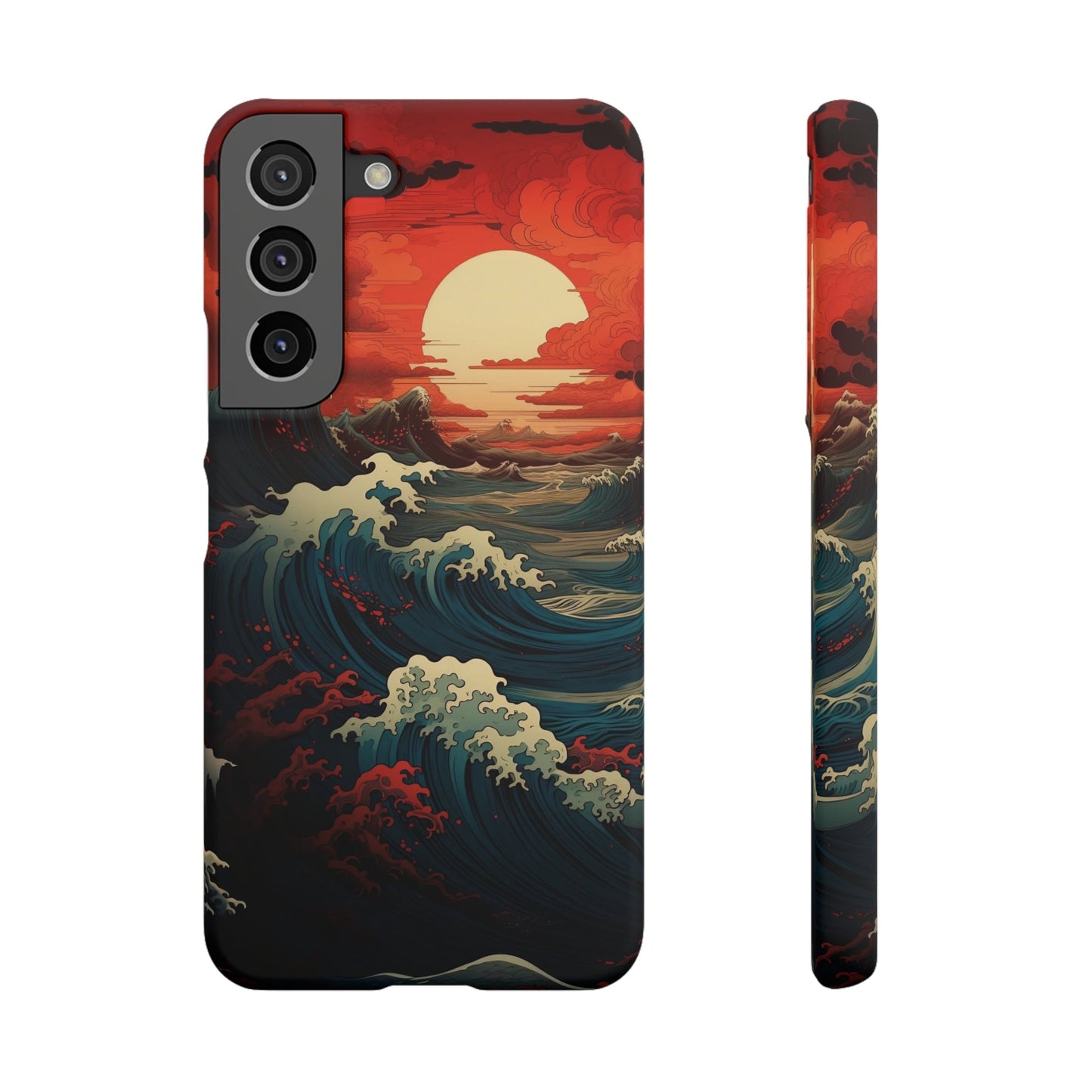 Crimson Wave | Snap Case