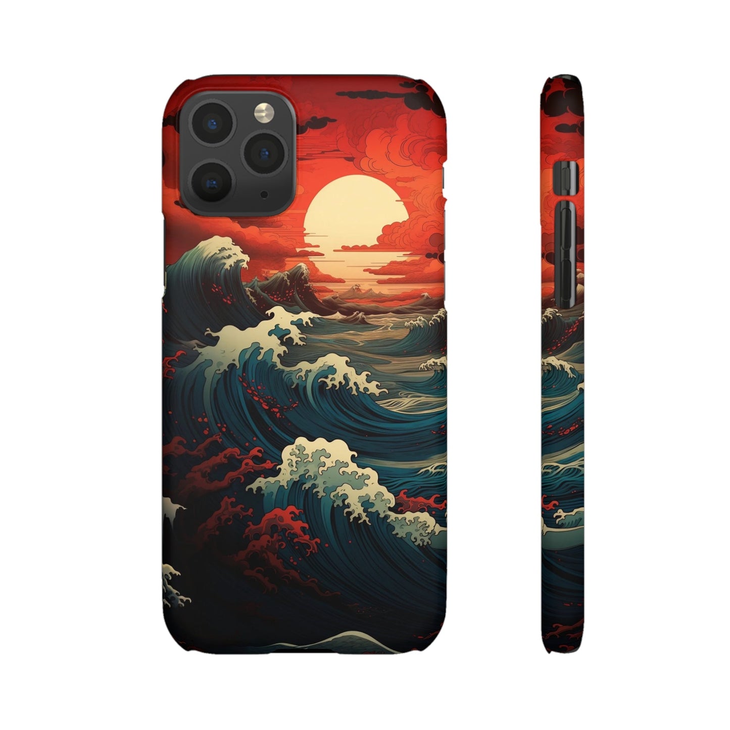 Crimson Wave | Snap Case