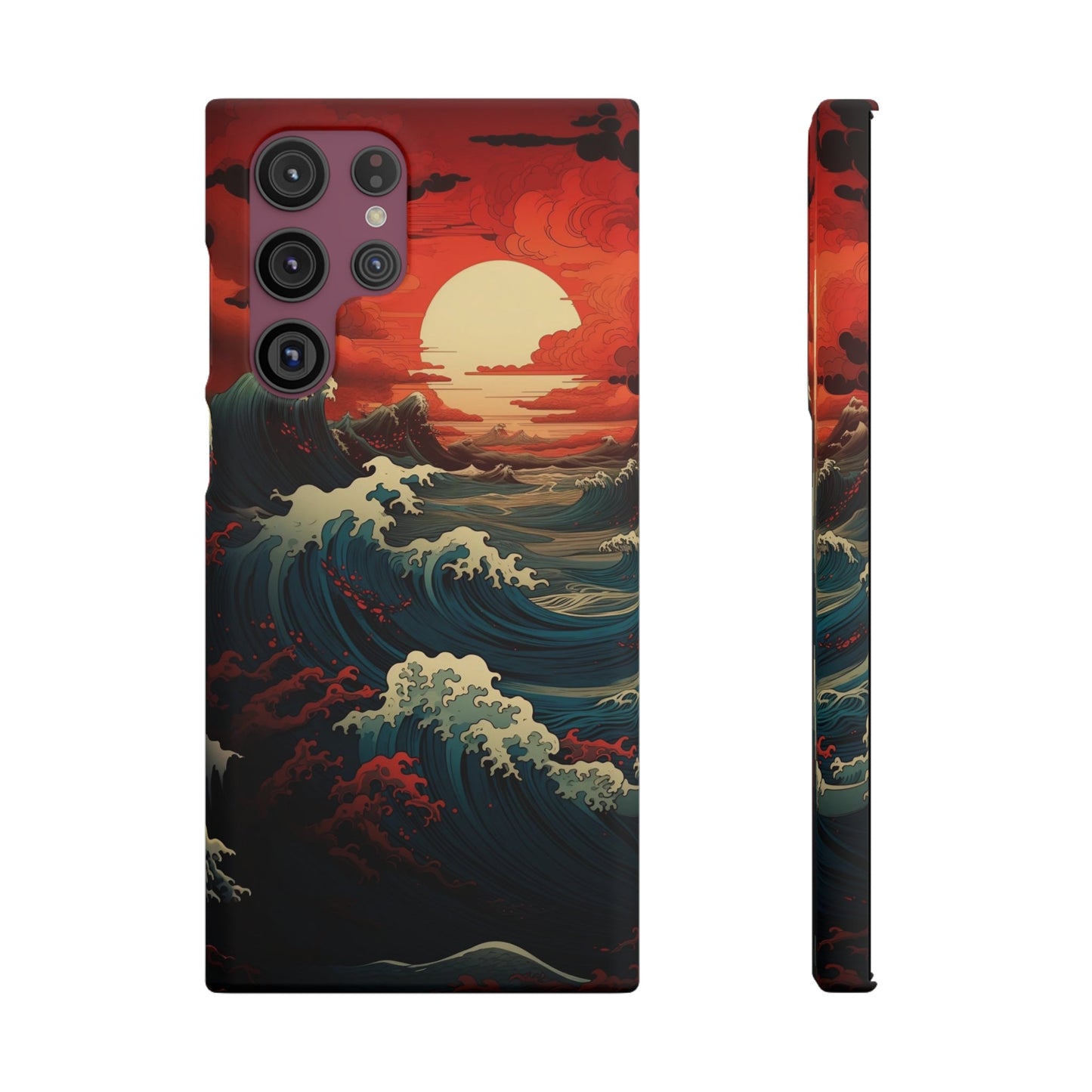 Crimson Wave | Snap Case