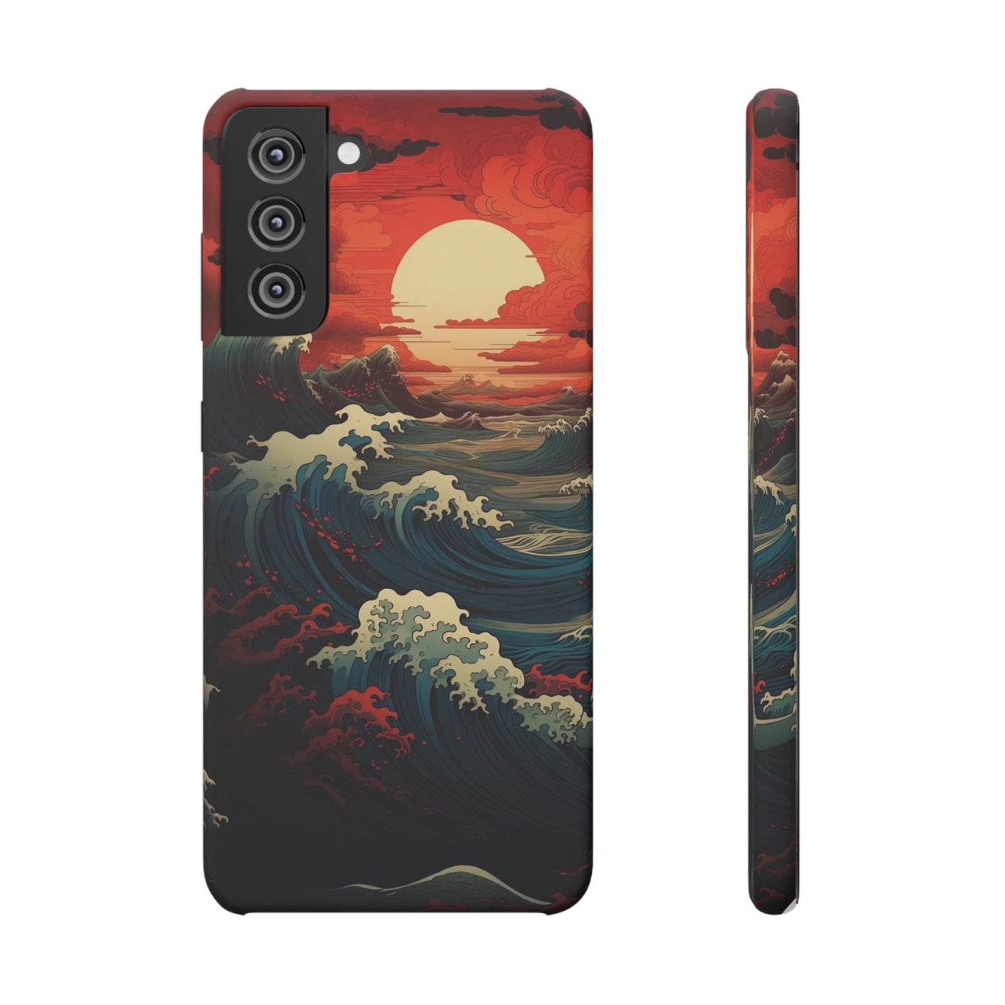 Crimson Wave | Snap Case