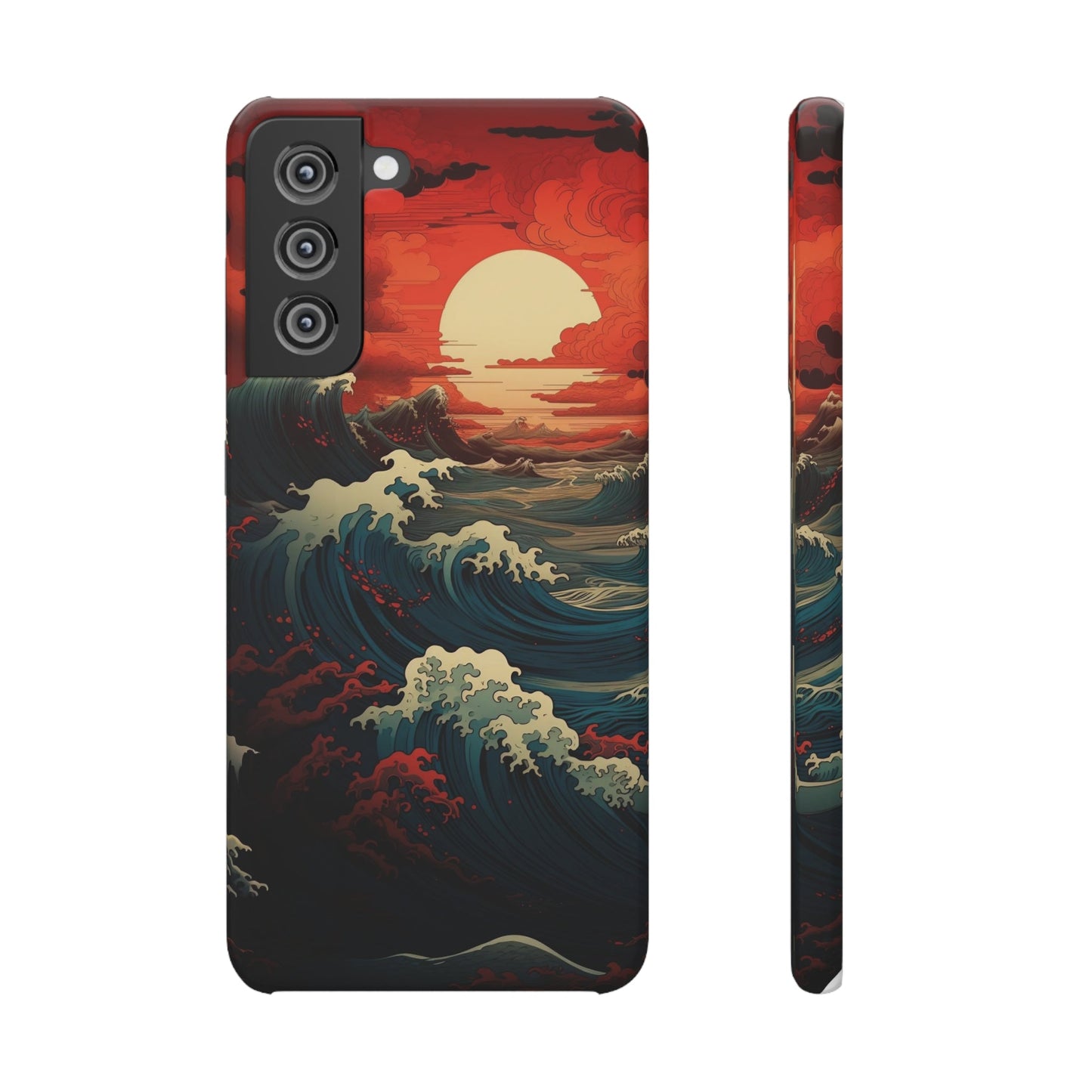 Crimson Wave | Snap Case