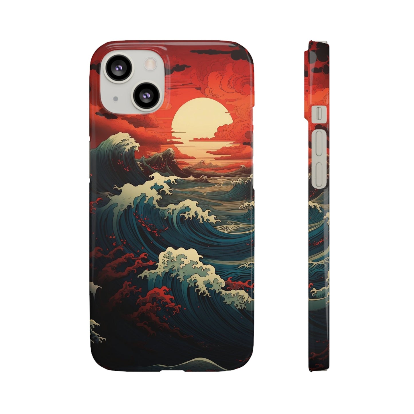 Crimson Wave | Snap Case